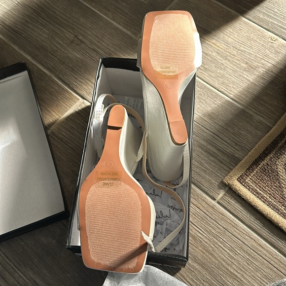 Ivory Ankle strap wedge sandals size 7 - Picture 13 of 15